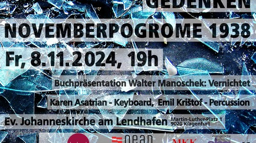 Buchpräsentation im Rahmen des Novemberpogromgedenkens in Klagenfurt