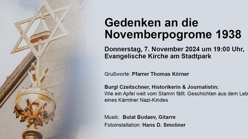 Gedenken an die Novemberpogrome in Villach