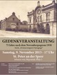 Große Gedenkveranstaltung  anlässlich "75 Jahre Novemberpogrom 1938" in Wr. Neustadt