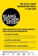 Gedenkveranstaltung zum internationalen Holocaust-Gedenktag: "KLANG ZEICHEN SETZEN"