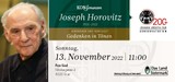 Konzert: Gedenken in Tönen „VERTRIEBEN UND VERFOLGT“ Joseph Horovitz