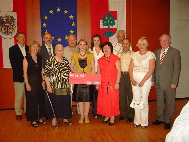 Empfang der Zwangsarbeiter-Delegation im Dornbirner Rathaus