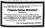 Gedenkveranstaltung / Vortrag: "Selma Mitteldorf. 'Oberfürsorgerin' von Vorarlberg"