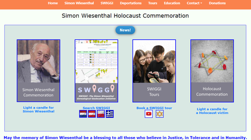 Projektpartnerschaft mit der "Simon Wiesenthal Holocaust Commemoration and Education Platform"