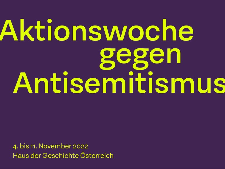 Aktionswoche gegen Antisemitismus im hdgö