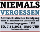 Antifaschistischer Rundgang durch die Josefstadt zum Gedenken an das Novemberpogrom 1938