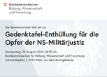 Gedenktafel-Enthüllung für die Opfer der NS-Militärjustiz