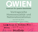 Vortrag: Friederike Sudmann: Karl Seiringer und das Sittendezernat der Wiener Kriminalpolizei (1938-1945)  Jonas Sperber: Die Gestapoleitstelle Wien (März 1938 – August 1939). Verhörmethoden der Gestapo-Beamten des Referats II S/1 zur Verfolgung von Homosexuellen