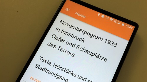 App zu den Opfern und Schauplätzen des Novemberpogroms in Innsbruck