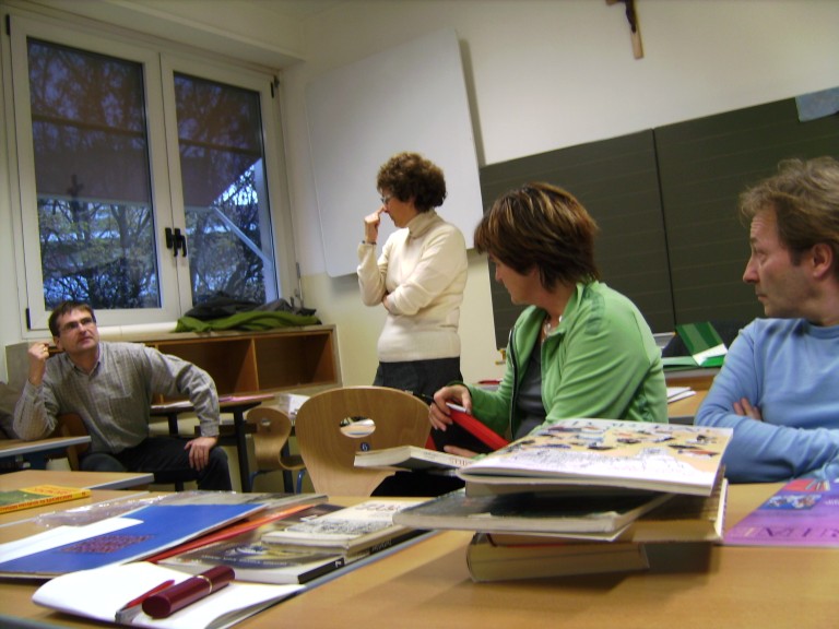Workshop mit Mathilde Aspmair in der Adalbert-Stifter-Mittelschule in Bozen