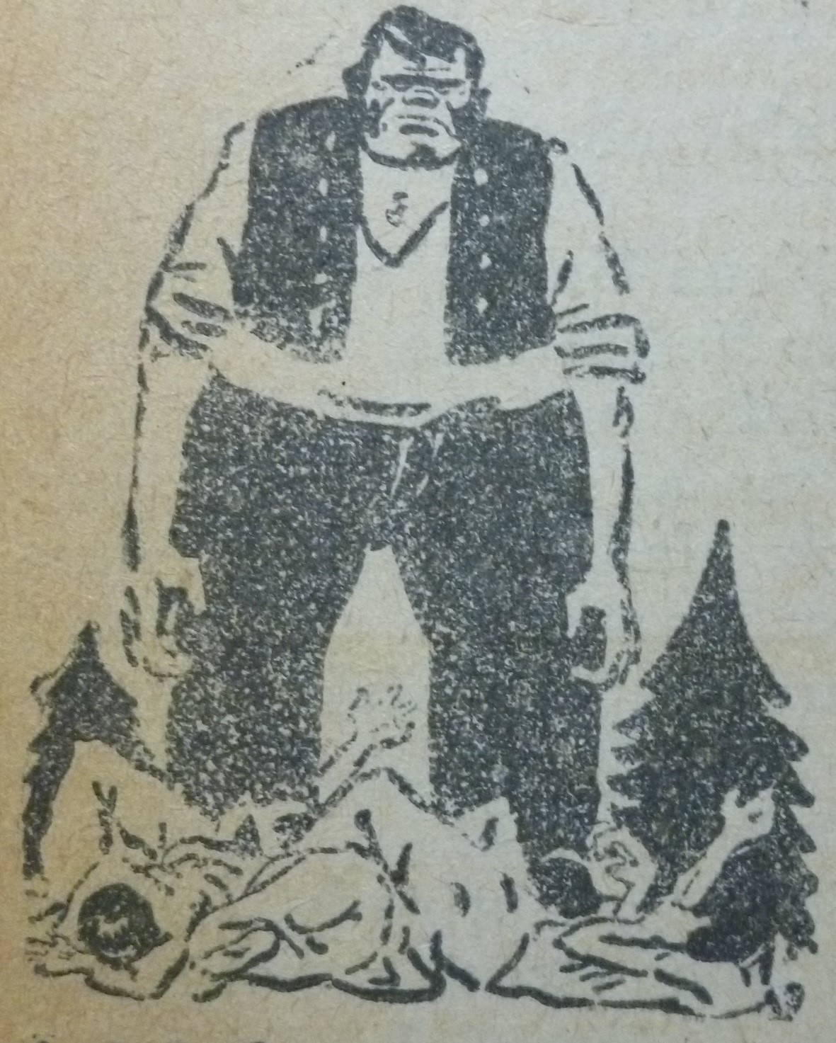 Illustration des Pogroms von Pobedim (1928)