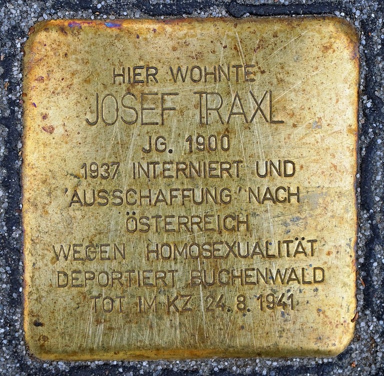 In der Schöntalstrasse 22 in Zürich erinnert heute ein Stolperstein an Josef Traxl (Foto: albinfo / CC-BY-4.0).