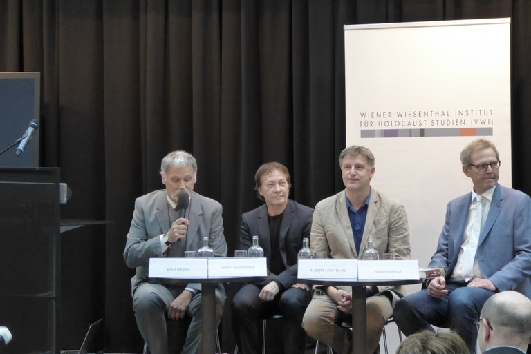 Béla Rásky, Horst Schreiber, Albert Lichtblau, Martin Krist (v.l.n.r.))