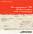 Zeitgeschichte Museum Ebensee: Herbstprogramm 2017