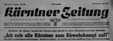 Kärntner Tageszeitung, 4.Mai 1945