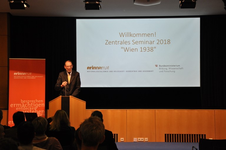 Eröffnung des Seminars durch Bundesminister Univ.-Prof. Dr. Heinz Faßmann. 