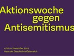 Aktionswoche gegen Antisemitismus im hdgö