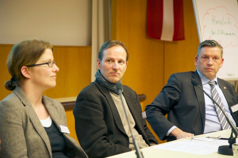 Podiumsgespräch mit Maria Ecker-Angerer, Georg Traska und MR Manfred Wirtitsch 