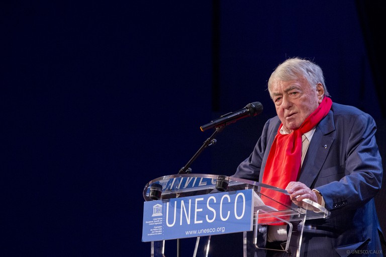 Claude Lanzmann 2018 auf einer UNESCO Tagung in Paris. © UNESCO/Christelle ALIX (CC BY-NC-ND 2.0) 