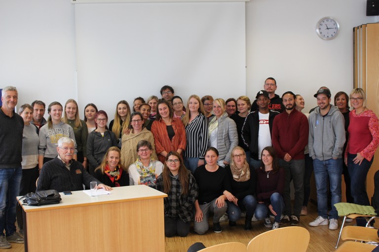 Beeindruckte SchülerInnen und LehrerInnen der SOB Bregenz. (Foto: Christoph Koch)