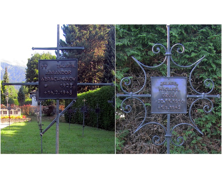 Michaïl Dzula wurde im Friedhof von Sillian beerdigt, später exhumiert und im Soldatenfriedhof Lienz bestattet. (Fotos Klaus Lukasser)