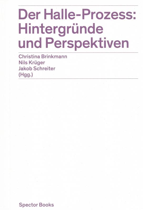 Buchcover: Der Halle-Prozess