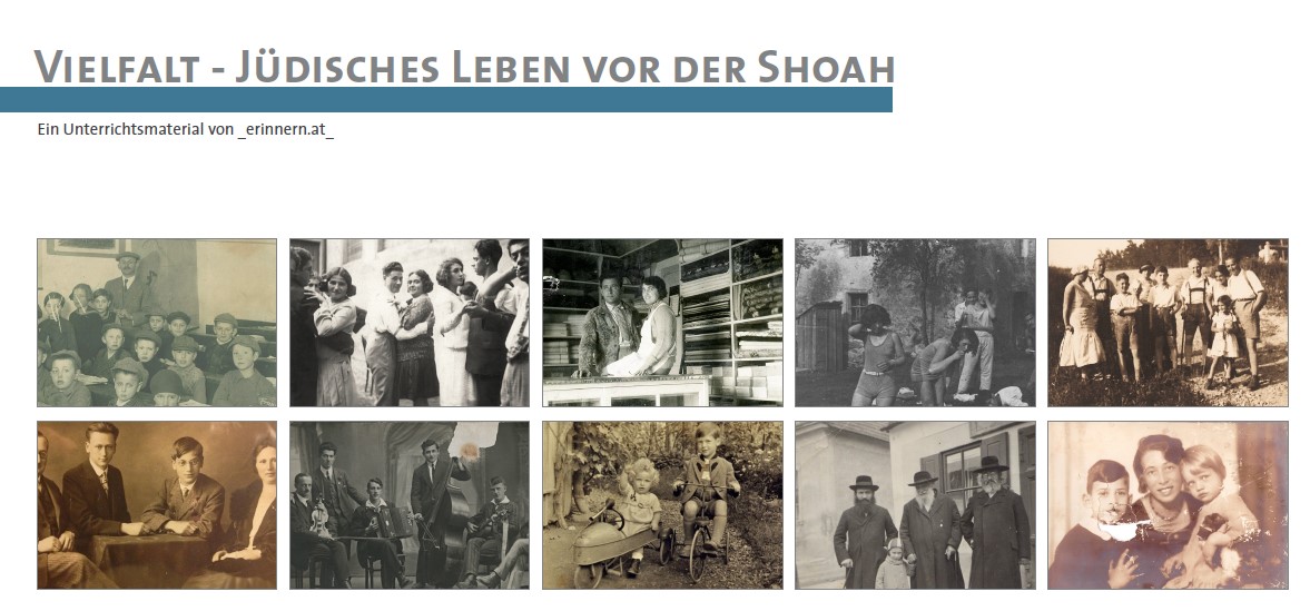 Lernmaterial "Vielfalt - Jüdisches Leben vor der Shoah"