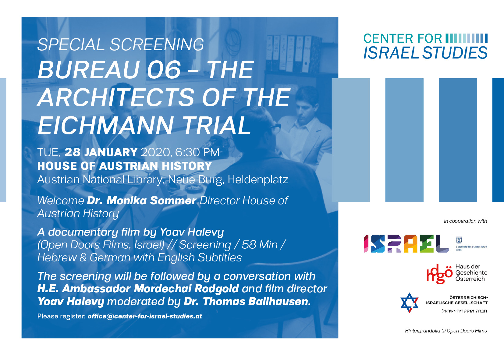 Ein Filmabend zum internationalen Holocaust-Gedenktag.