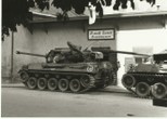 US-Panzer in Silz, Fotograf Oswald Tamerl, Gemeindearchiv Imst