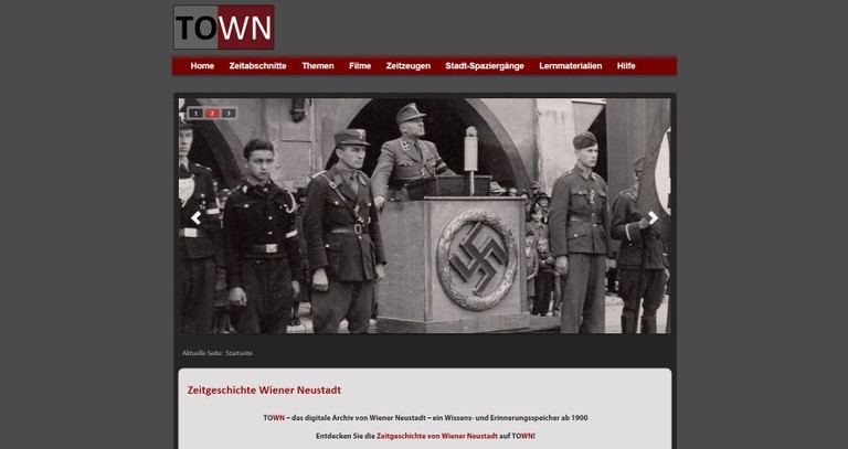 Homepage www.zeitgeschichte-wn.at/