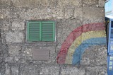 Graffiti in Salzburg in Erinnerung an die US-Rainbowdivision