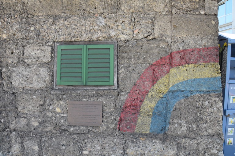 Graffiti in Salzburg in Erinnerung an die US-Rainbowdivision