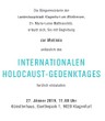 Die Stadt Klagenfurt lädt zur Matinee zum internationalen Holocaust Gedenktag