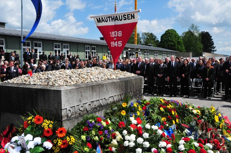 Befreiungsfeier an der KZ-Gedenkstätte Mauthausen (KZ-Gedenkstätte Mauthausen / Stephan Matyus)