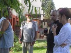 Besprechung mit den tschechischen Künstlern und Künstlerin während einer Exkursion nach Hodonin
