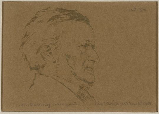 Emil Orlik Richard Wagner, um 1900