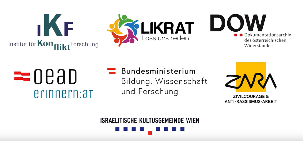 Das Forschungsprojekt wird als Kooperation von IKF Wien, IKG/Likrat, DÖW, OeAD/ERINNERN:AT und ZARA gemeinsam mit dem Bildungsministerium durchgeführt.